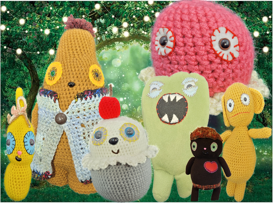Dainty Folk - crocheted whimsical creatures