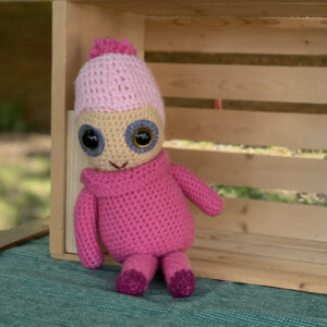 crocheted doll - baby