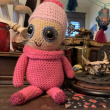 crocheted doll - baby