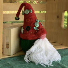candy man crocheted candy man gnome by jen is dainty - paducah, kentucky
