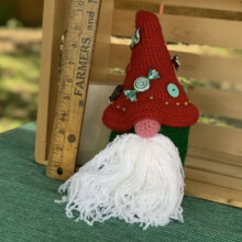 candy man 3 crocheted candy man gnome by jen is dainty - paducah, kentucky