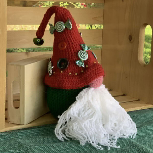 candy man crocheted candy man gnome by jen is dainty - paducah, kentucky