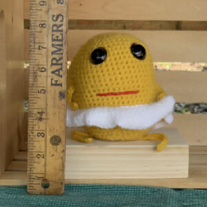 Eggy a crocheted good egg!