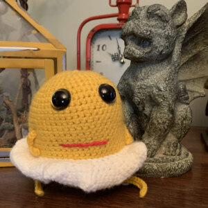 Eggy a crocheted good egg!