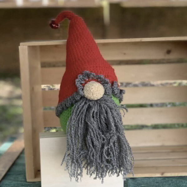 green man 4 crocheted gnome - green man 4