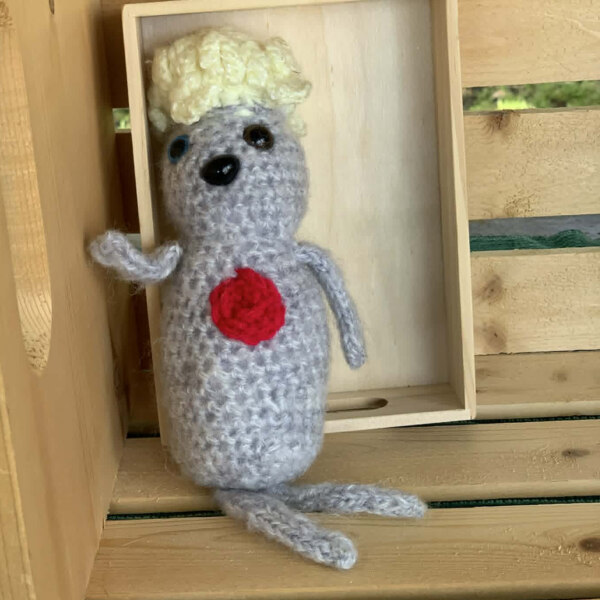 pee wee 2 crocheted doll - pee wee