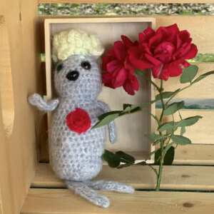 crocheted doll - pee wee