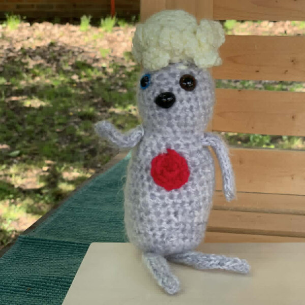 pee wee 4 crocheted doll - pee wee