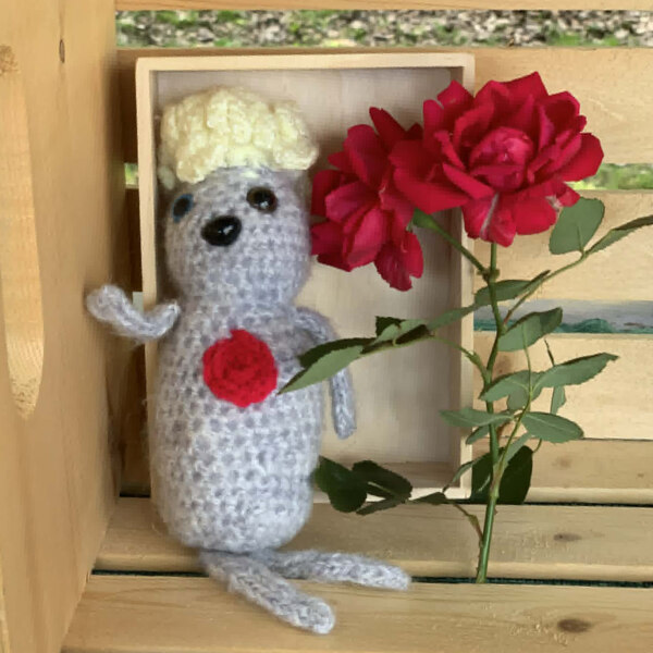pee wee crocheted doll - pee wee