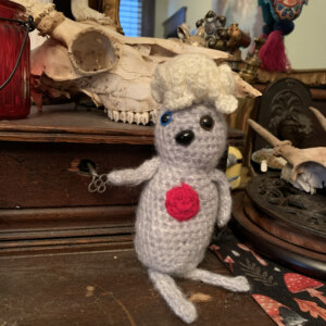 crocheted doll - pee wee