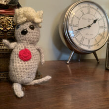 pee wee 8 crocheted doll - pee wee