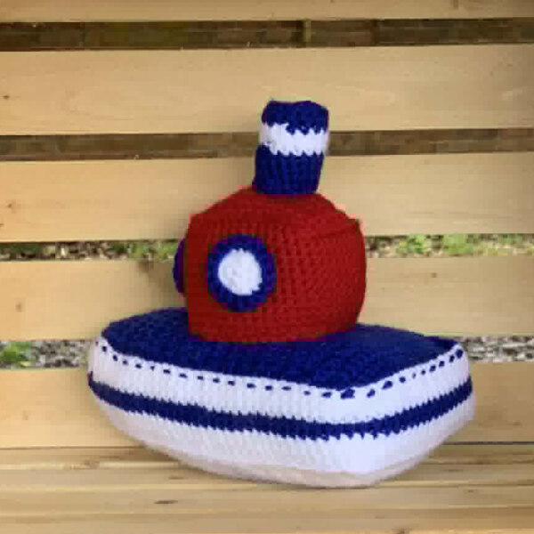 tut tut 3 Crocheted tugboat by Jen
