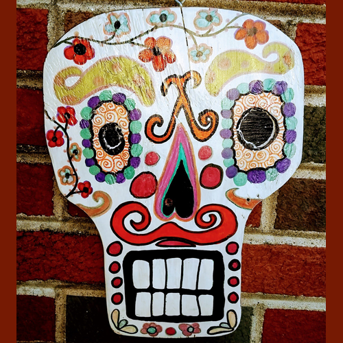 wall art category - day of the dead skull